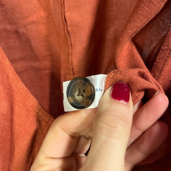 Marine Layer Sydney Button Front Jumpsuit - S - Picture 9 of 10